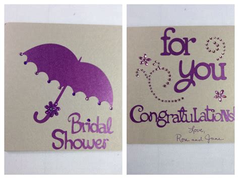 Cricut Bridal Shower Card Wedding Shower Bridal Shower Cards Cards