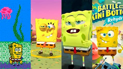 Эволюция ГУБКИ БОБА в видеоиграхevolution Of Spongebob Squarepants In