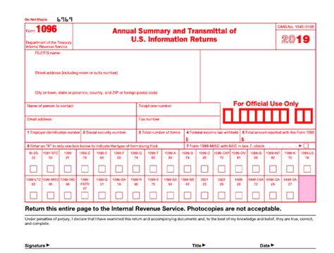 Irs Form 1096 Instructions How And When To File It Laptrinhx
