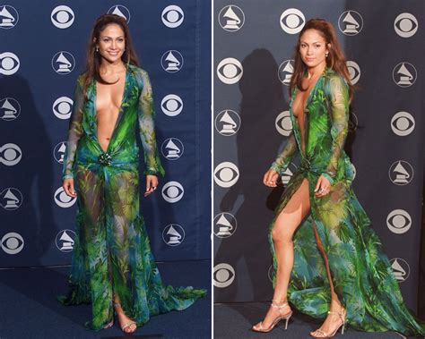 Jennifer Lopez Closes Down Versaces Fashion Show With Iconic Dress