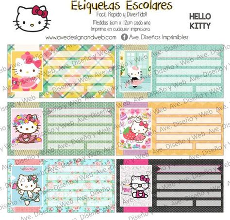 Hello Kitty Labels Hello Kitty Labels For Notebook Hello Kitty Label