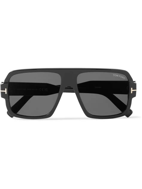 Buy Tom Ford Oversized Square Frame Acetate Sunglasses Black At 40 Off Editorialist