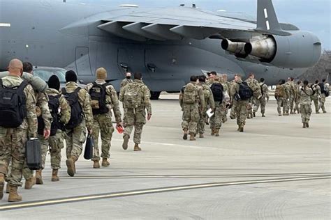 Its Excited Nervousness First Wave Of Us Troops Heads To Europe As