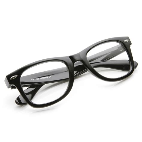 Retro Classic Wayfarer Rx Optical Clear Lens Glasses Zerouv
