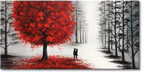 Hand Painted Oil Painting Black And White Landscape Canvas