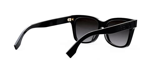 Fendi Fe40046u 01d Square Polarized Sunglasses