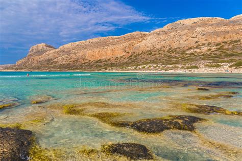 Balos Beach And Lagoon Chania Prefecture West Crete Greece Stock