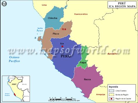 Mapa De Ica Mapa Ica Peru