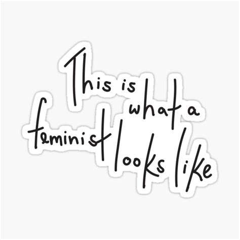 This Is What A Feminist Looks Like Sticker By Maddypease Redbubble