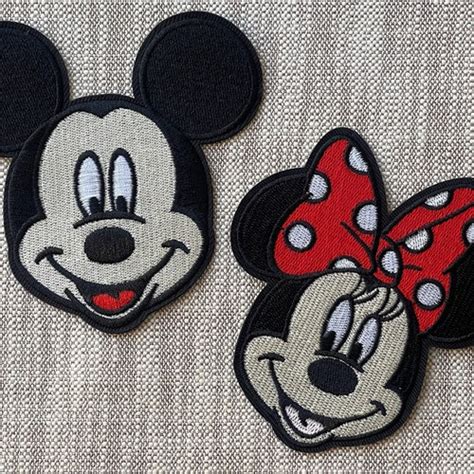 Mickey Patch Minnie Mouse Patch Disney Iron On Patch Etsy