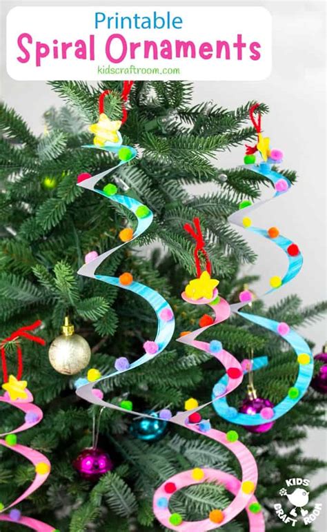 Spiral Christmas Tree Ornament Craft Kids Craft Room