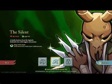 A deadly huntress from the foglands. Slay the Spire - Ascension 10 The Silent Walkthrough and Guide - Part 1 - YouTube