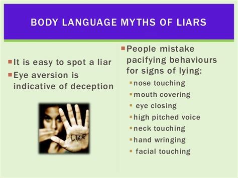 Body Language Of A Liar