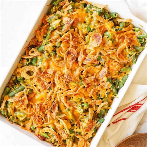 Cheesy Green Bean Casserole With Bacon Handle The Heat