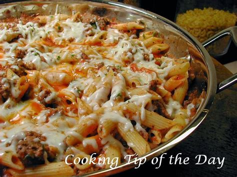 Uncover the ground beef and pour the pasta into the frying pan with the ground beef. Cooking Tip of the Day: Italian Ground Beef and Pasta Skillet