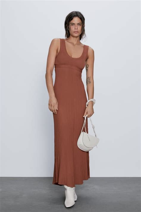 Zara Long Knit Dress 00014006 V2020