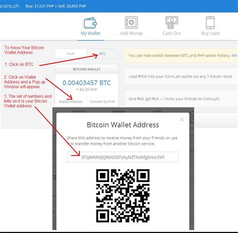 Bitcoin.com has no control over your private keys or any transactions made; Earn Bitcoins Guide: How to Know your Bitcoin Wallet Address in Coins.ph