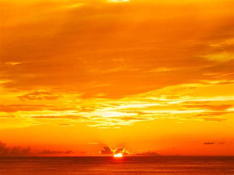 Orange Sunset Sky Stock Photos Pictures And Royalty Free Images Istock