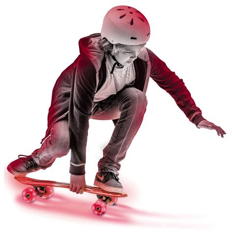 Skateboard Neon Cruzer Yvolution Cu Led Rosu Emagro
