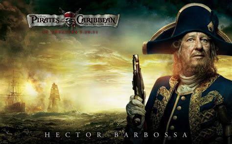 Barbossa From Pirates Of The Caribbean Desktop Wallpaper