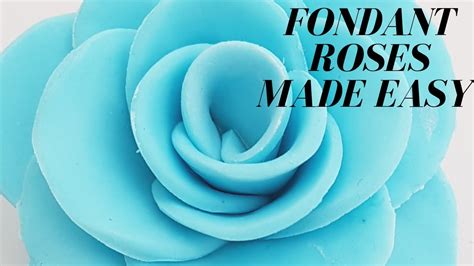 How To Make A Simple Fondant Rose Tutorials For Beginners Youtube