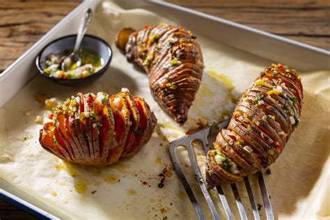 Hasselback Zoete Aardappels Met Chimichurri Foodblabla De Foodblog