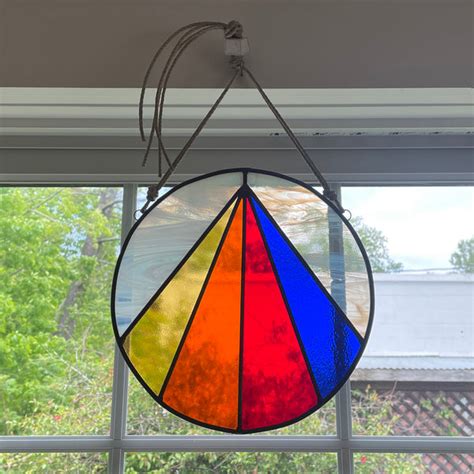 Stained Glass Rainbow Prism Mquan Studio