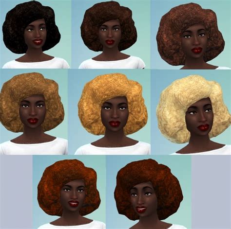 Natural Curly Afro Hair By Cattishcats At Mod The Sims Sims 4 Updates