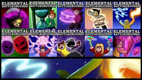 Elements are titles for a set. CREATION Elemental Battlegrounds - Roblox