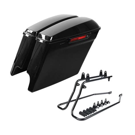 Buy Xfmt Vivid Black 5 Stretched Extended Saddlebags Hard Saddle Bags