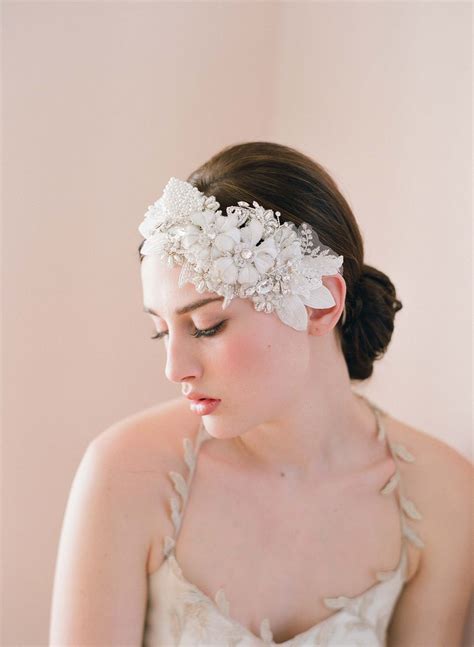 Floral And Lace Headpiece Style 248 Bridal Hair Accesories