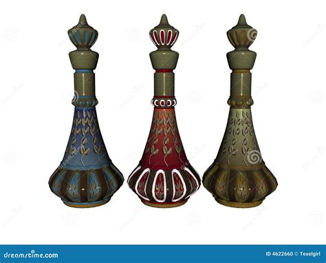 3 Genie Bottles Stock Illustration Illustration Of Bottles 4622660