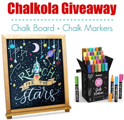 Chalkola Chalkboard And Markers Review Discount And Giveaway Emily Reviews