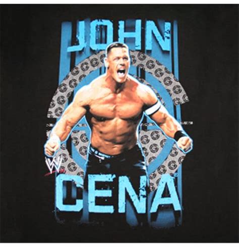 Buy Official Wwe Wrestling John Cena Blue Yell Black Tshirt