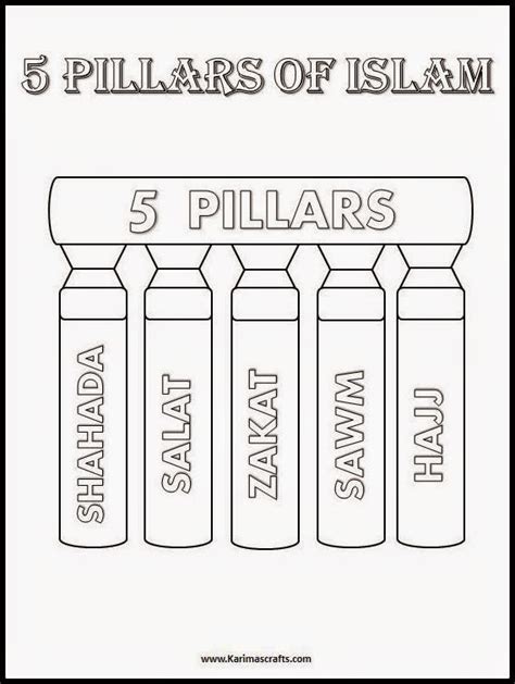Karimas Crafts 5 Pillars Of Islam Crafts 30 Days Of