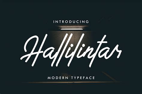 Hallilintar Modern Font 169184 Script Font Bundles