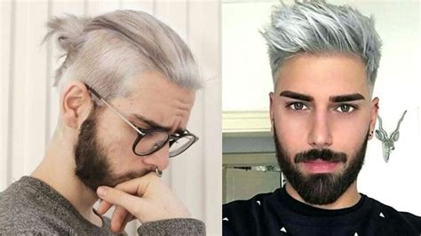 What does ash mean in hair color? Short men haircut 2019 with grey hair color | Men hair ...