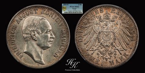 Hk Precious Collectibles Mark E Friedrich August Iii Pcgs Ms