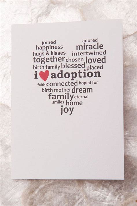I Heart Adoption Card Single Adoption Sayings Adoption With Images
