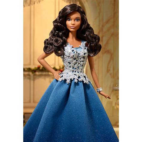 Muñeca Barbie 2016 Holiday Vestido Azul Dgx99 Barbiepedia