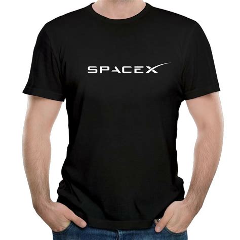 Space X Spacex Logo Elon Musk Nasa Mens Science T Shirt Falcon 9