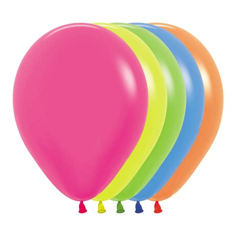 Sempertex 30cm Neon Assorted Latex Balloons 100pk Amscan Asia Pacific