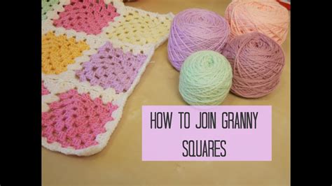 Crochet How To Join Granny Squares For Beginners Bella Coco Youtube