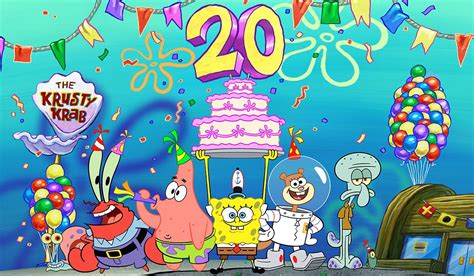 Spongebob Celebrates 20 Years With A Big Birthday Blowout And The Best