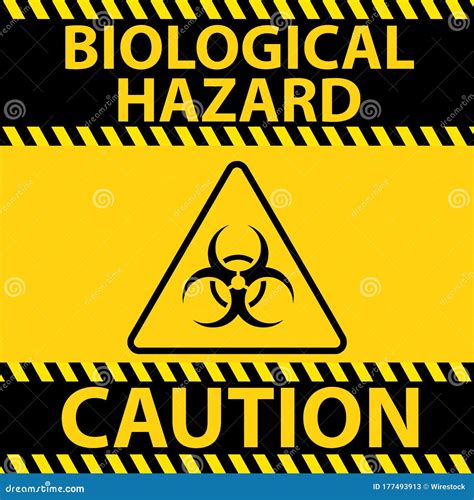 Biohazard Warning Symbol For Covid 19 Stock Illustration Illustration