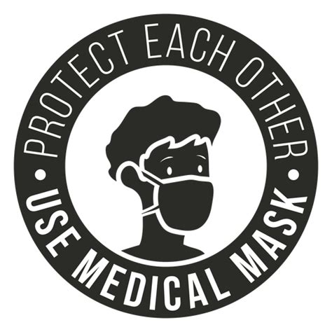 Covid 19 Medical Mask Badge Transparent Png And Svg Vector File
