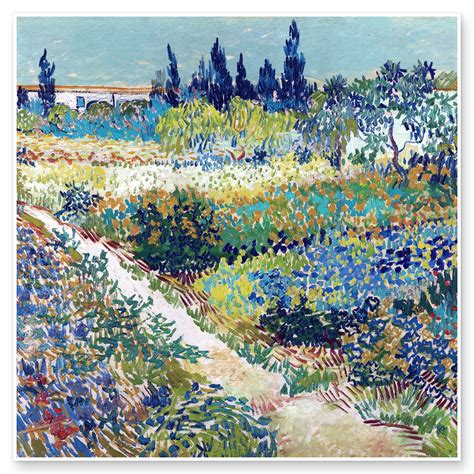 The Garden At Arles Detail Print By Vincent Van Gogh Posterlounge