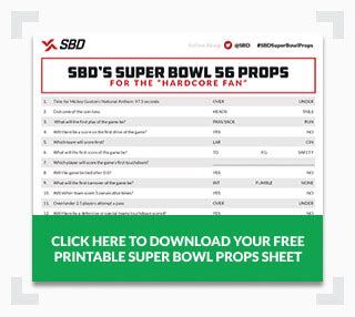 Printable Super Bowl Props Sheet