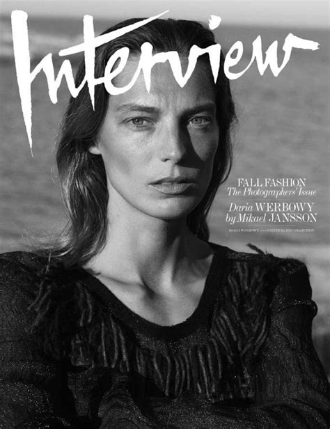 Daria Werbowy B W Nude Shoot By Mikael Jansson for Interview Magazine September モデル達の