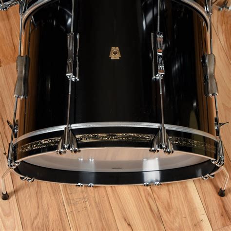 Ludwig Classic Maple 131622 3pc Drum Kit Black Cortex Wbamboo Stra